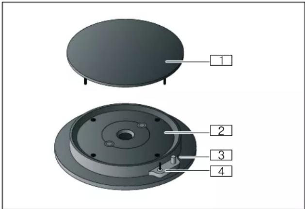 GAGGENAU VG264220CA - Componentes de los quemadores - 1