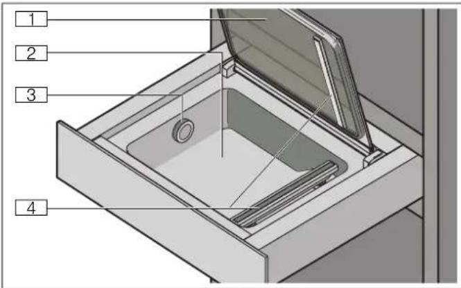 GAGGENAU DVP221130 - Opbouw van de vacumeerlade - 1
