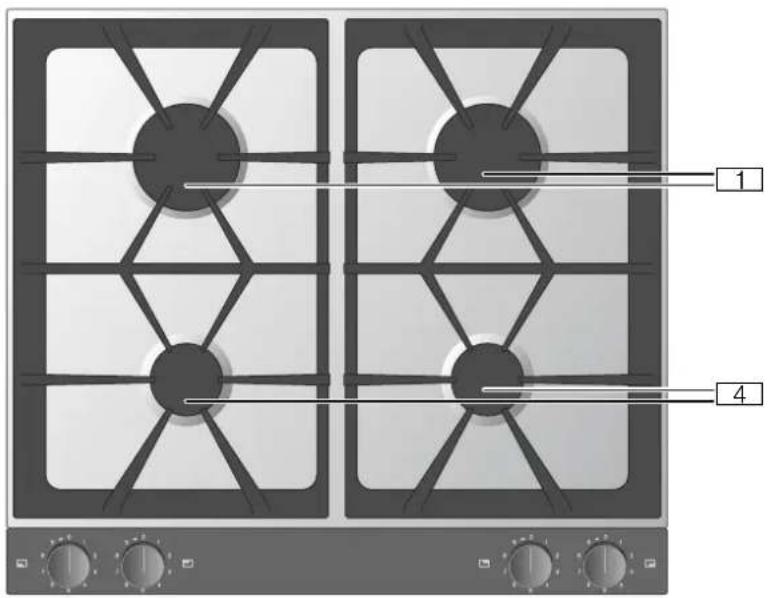 GAGGENAU VG232220DE - Gas-Kochfeld - 1
