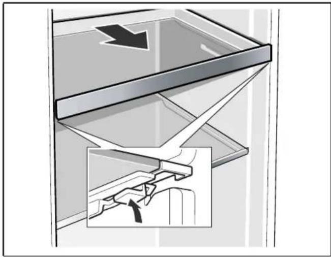 GAGGENAU RC222203 - Taking out the extendable glass shelf - 1
