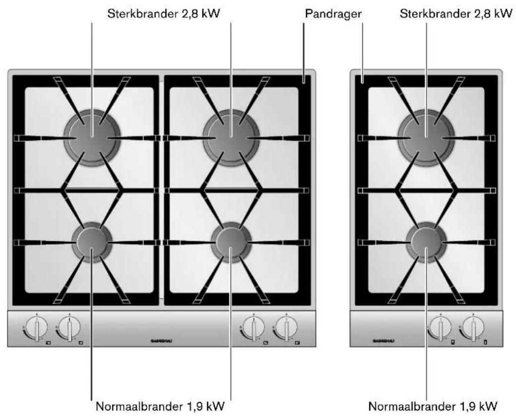 GAGGENAU VG232214 - Gaskookplaat - 1