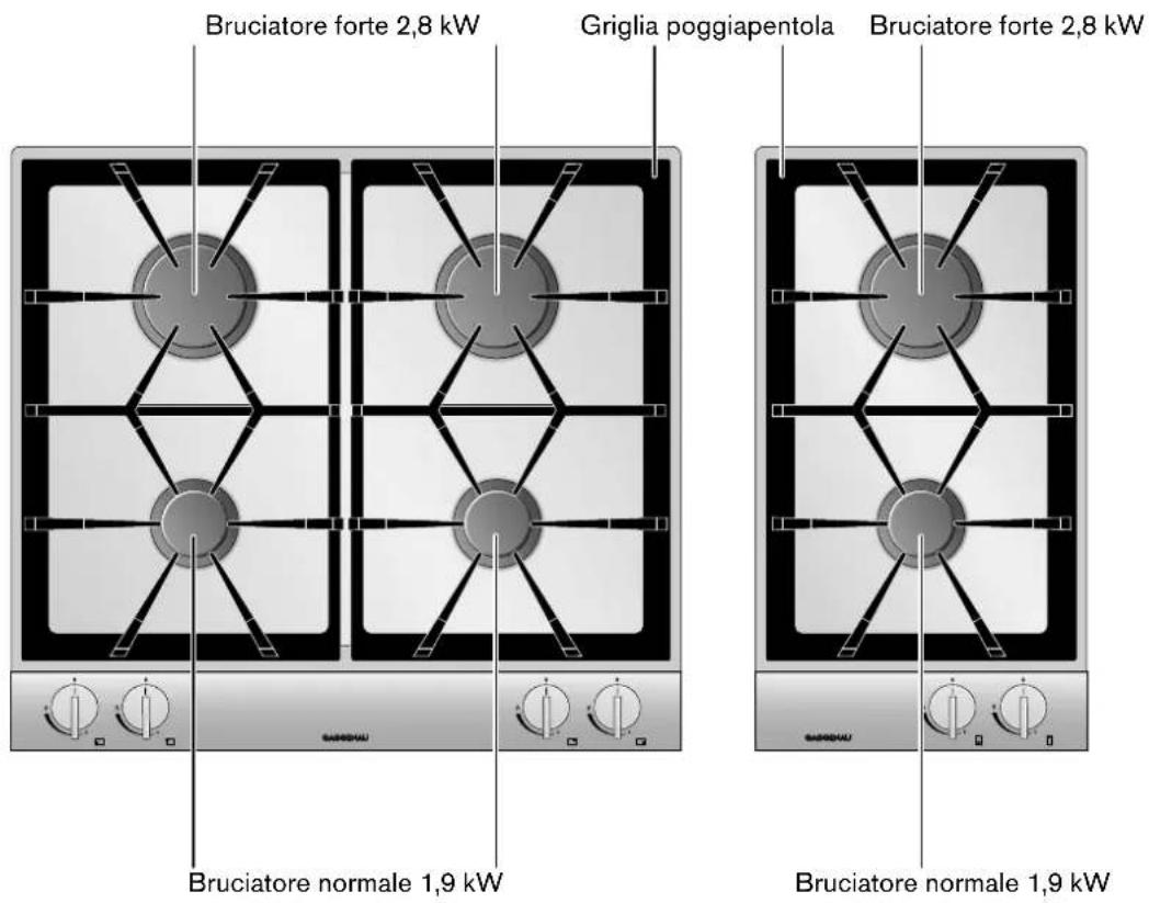 GAGGENAU VG232214 - Piano di cottura a gas - 1