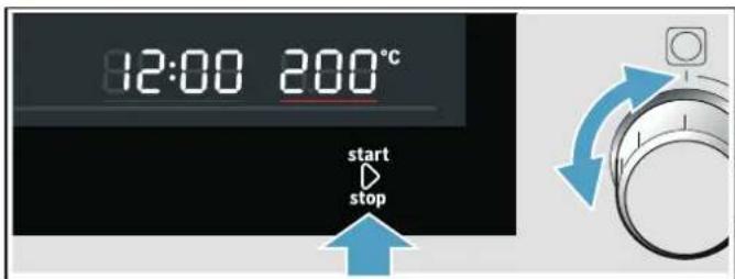 BOSCH CPA565GB0 - Réglage du mode de cuisson et de la température - 2