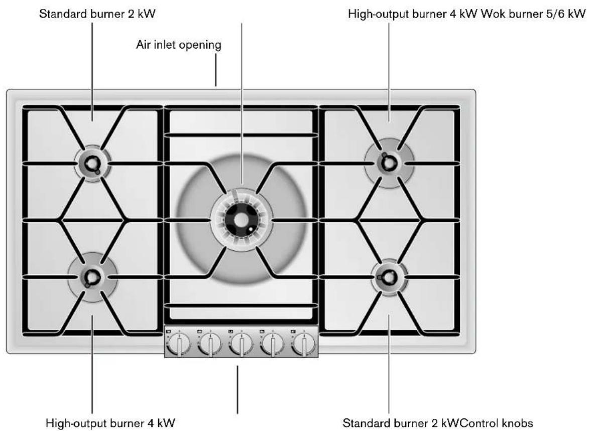 GAGGENAU VG295214CA - Gas stovetop - 1