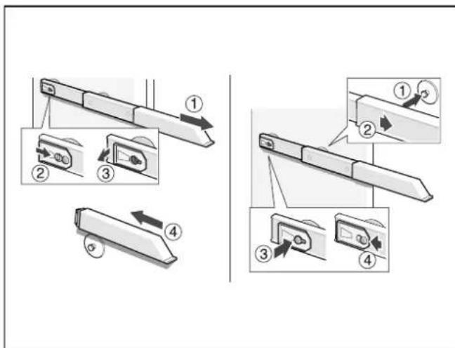 GAGGENAU RB289203 - Remove telescopic rails - 1