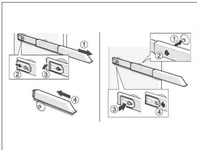 GAGGENAU RB289203 - Smontare le guide estraibili - 1