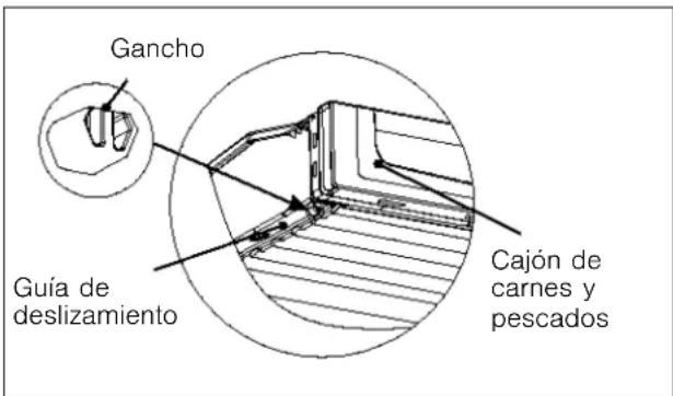 BOSCH B21CT80SNS - Extracción e instalación del cajón de carnes y pescados - 1