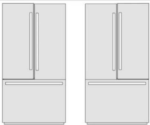 BOSCH B21CT80SNS - Ajuste de las puertas del refrigerador - 1