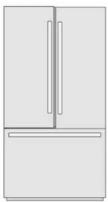 BOSCH B21CT80SNS - Ajustement des portes du réfrigérateur - 1