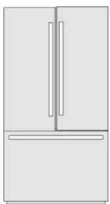 BOSCH B21CT80SNS - Adjusting the refrigerator doors - 2