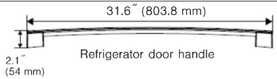 BOSCH B21CT80SNS - Difference between the freezer and the refrigerator door handle - 1