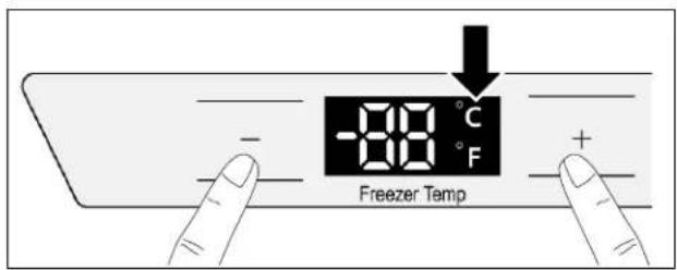 BOSCH B21CT80SNS - To set the temperature unit: - 1