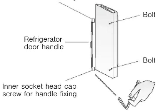BOSCH B21CT80SNS - Refrigerator door handle - 1