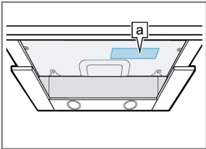 BOSCH HUI54452UC - Ubicación de la placá de característica del aparato - 1