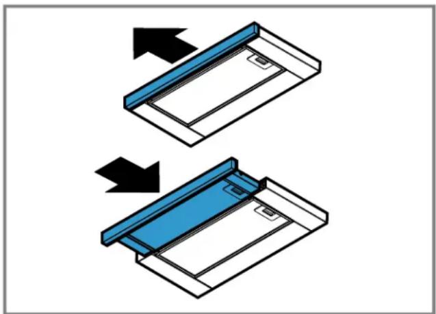 BOSCH HUI54452UC - Introducir la corredera del filtró - 1
