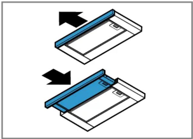 BOSCH HUI54452UC - Pushing the filter drawer in - 1