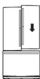 BOSCH HBL8753UC - METTRE LES PORTES DU REFRIGERATEUR DE Niveau (certains modèles) - 1