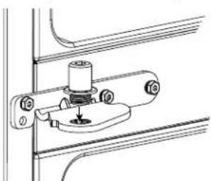 BOSCH HBL8753UC - REINSTALLACION DE LOS SOPORTES DE LA BISAGRA CENTRAL Y DE LA BISAGRA - 3