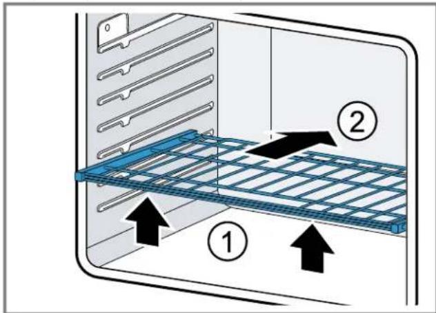 BOSCH HBL8443UC - Inserting the telescopic rack - 1