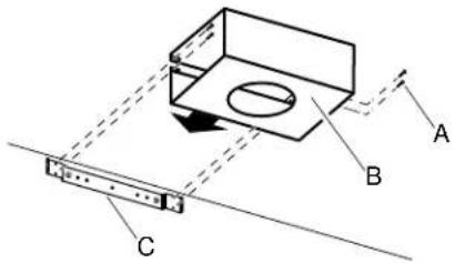 BOSCH HCP34E52UC - Mounting the recirculation model (only for circulating-air mode) - 1