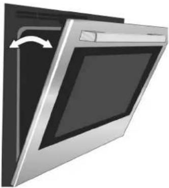 BOSCH HBN5451UC - To remove the oven door: - 2