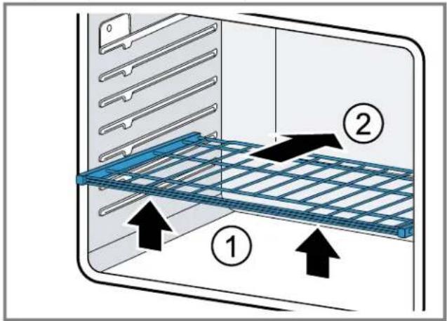 BOSCH HBLP451LUC - Inserting the telescopic rack - 1