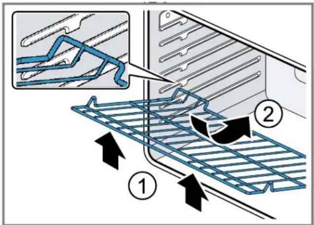 BOSCH HBLP451LUC - Inserting the wire rack - 1