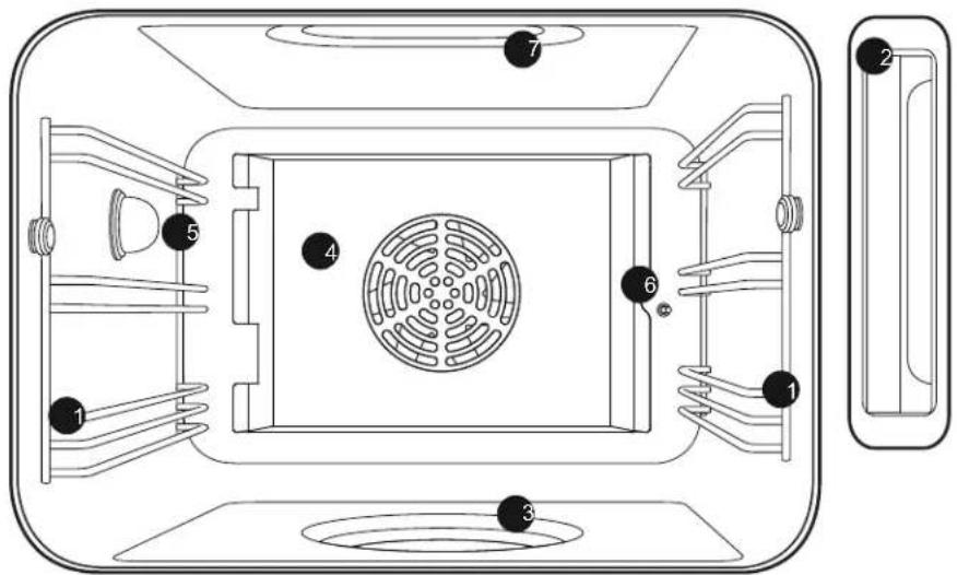 BOSCH HSLP451UC - Intérieur du four - 1