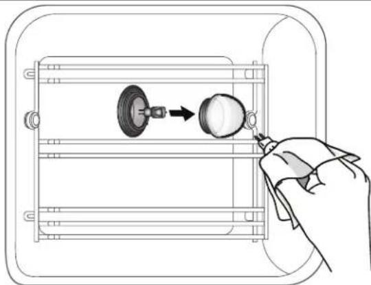 BOSCH HSLP451UC - To Replace the Steam Oven Light Bulb - 1
