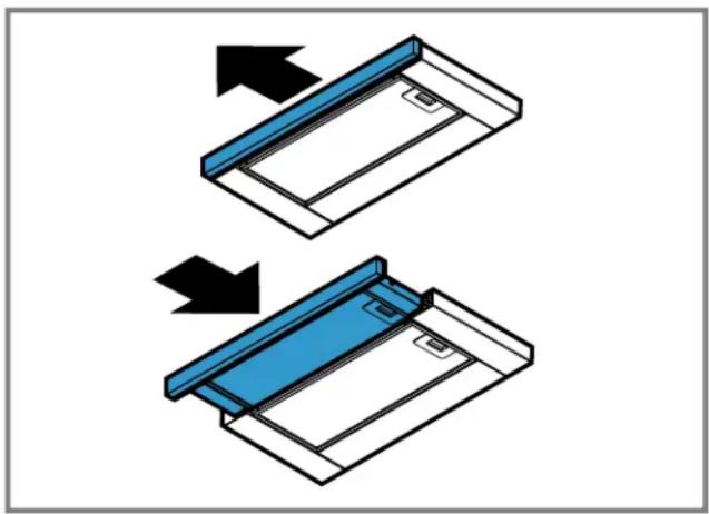 BOSCH HUI56551UC - Introducir la corredera del filtró - 1