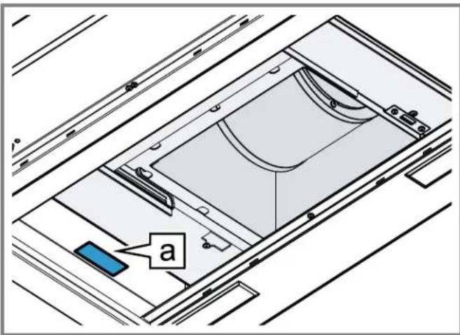 BOSCH HUI56551UC - Ubicación de la placá de característica del aparato - 1