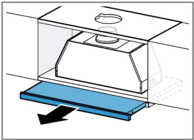 BOSCH HUI56551UC - Retrait du filtre à graisse - 1