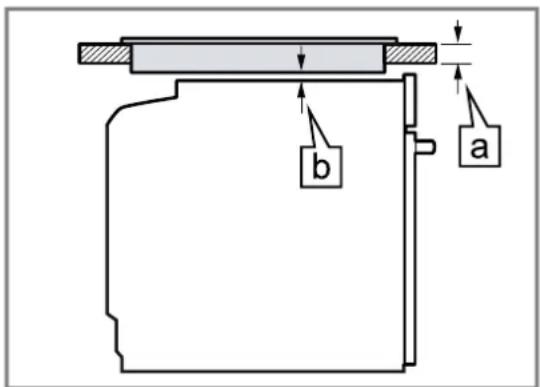 BOSCH VGD553FB0 - Installing below a hob - 1