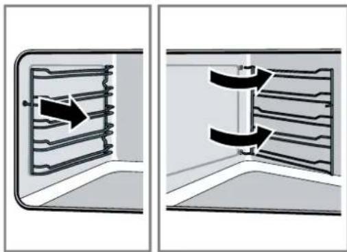 BOSCH VGD553FB0 - Decrocher les supports - 1