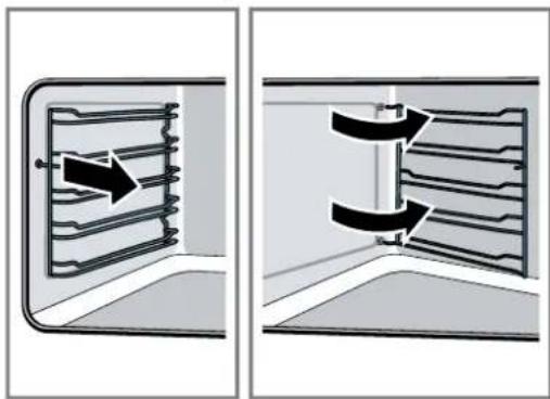 BOSCH VGD553FB0 - Detaching the rails - 1