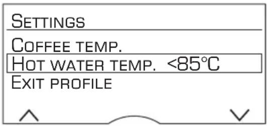 BOSCH TES803M9GB - Menu settings - 1