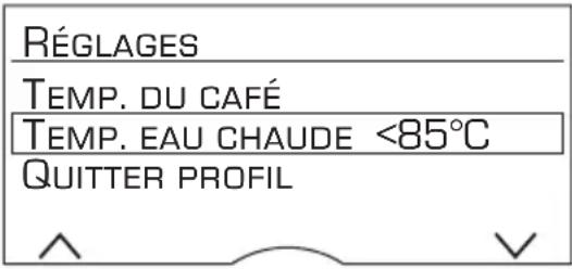 BOSCH TES803M9GB - Réglages menu - 1