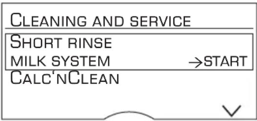 BOSCH TES803M9GB - Cleaning the milk system - 1