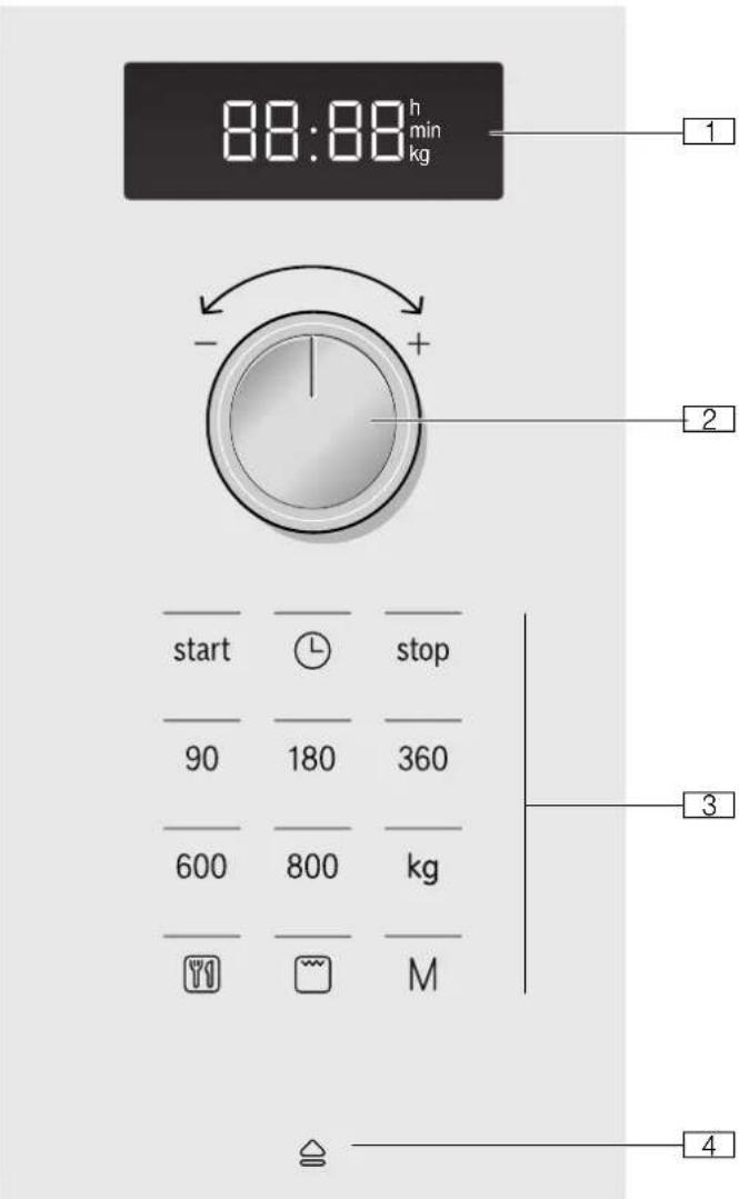 BOSCH BEL524MB0 - Bandeau de commande - 1