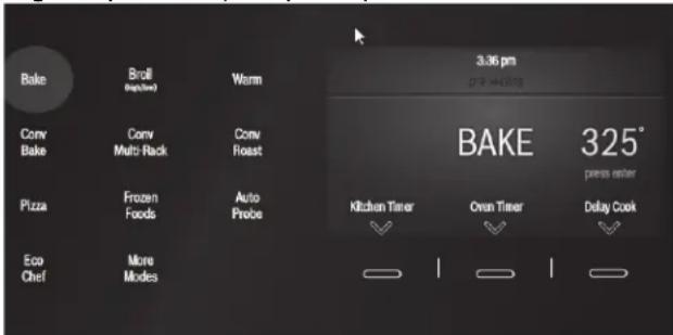 BOSCH HSLP751UC - Réglage du mode de cuisson et de la température - 1