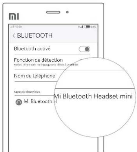 Xiaomi Mi Bluetooth Headset Mini - Connexion de votre appareil - 2