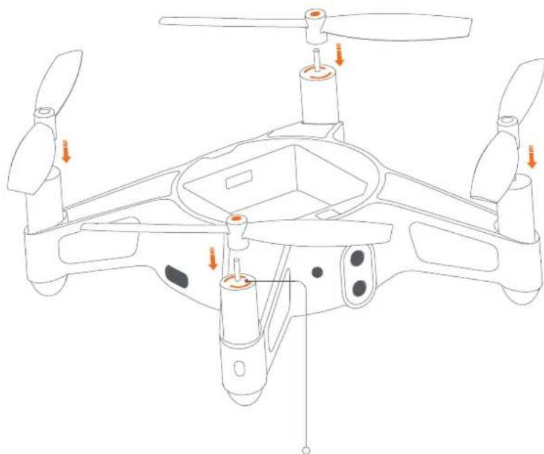 Xiaomi Mi Drone Mini - Installation et démontage des hélices - 1