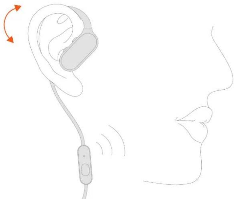 Xiaomi Mi Sports Bluetooth Earphones - a Sélection et installation des oreillettes - 3