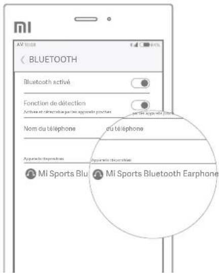 Xiaomi Mi Sports Bluetooth Earphones - C Appairage avec le téléphone - 2