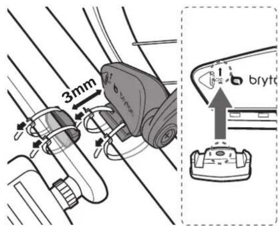 Bryton Amis S630 - Installation du Combo capteur de vitesse et cadence (Amis S630 uniquement) - 3