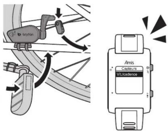 Bryton Amis S630 - Installation du Combo capteur de vitesse et cadence (Amis S630 uniquement) - 5