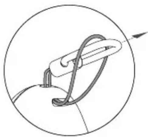 MOTOROLA Keylink - Attach the lanyard - 2