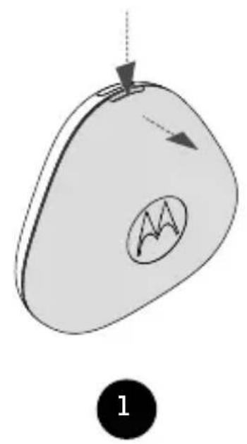 MOTOROLA Keylink - Replace the battery - 1