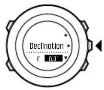 SUUNTO Ambit 3 Run 1.0 - Paramétrage de la déclinaison - 3