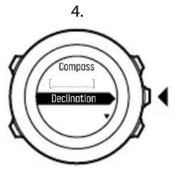 SUUNTO Ambit 3 Run 1.0 - Paramétrage de la déclinaison - 1